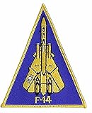 Parche bordado de árbol de M Gmbh, diseño de piloto de la Fuerza U.S. Air Force F-14, tamaño 130 x 105 mm