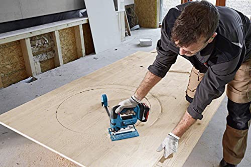 chaozhi Säge, 18V System Akku-Puzzle GST 18V-LI B (inkl. 2x4,0 Ah Akku, Schnellladegerät, 3 Puzzleklingen, Deckel, in L… – Bild 5