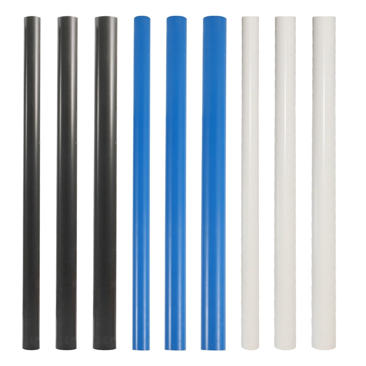 10 PZ Raccordi for Tubi IN PVC OD 20/25/32mm Lunghezza Del Tubo Di Fogna 50 cm Giardino Irrigazione di Drenaggio In Plastica Accessori Idraulici bianco/Blu/Grigio(White,32mm)