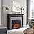 LegendFlame® Ashley Electric Fireplace with 60" Mantel Surround and Jaden 36" Insert, Espresso Oak with Dark Grey Marble Finish