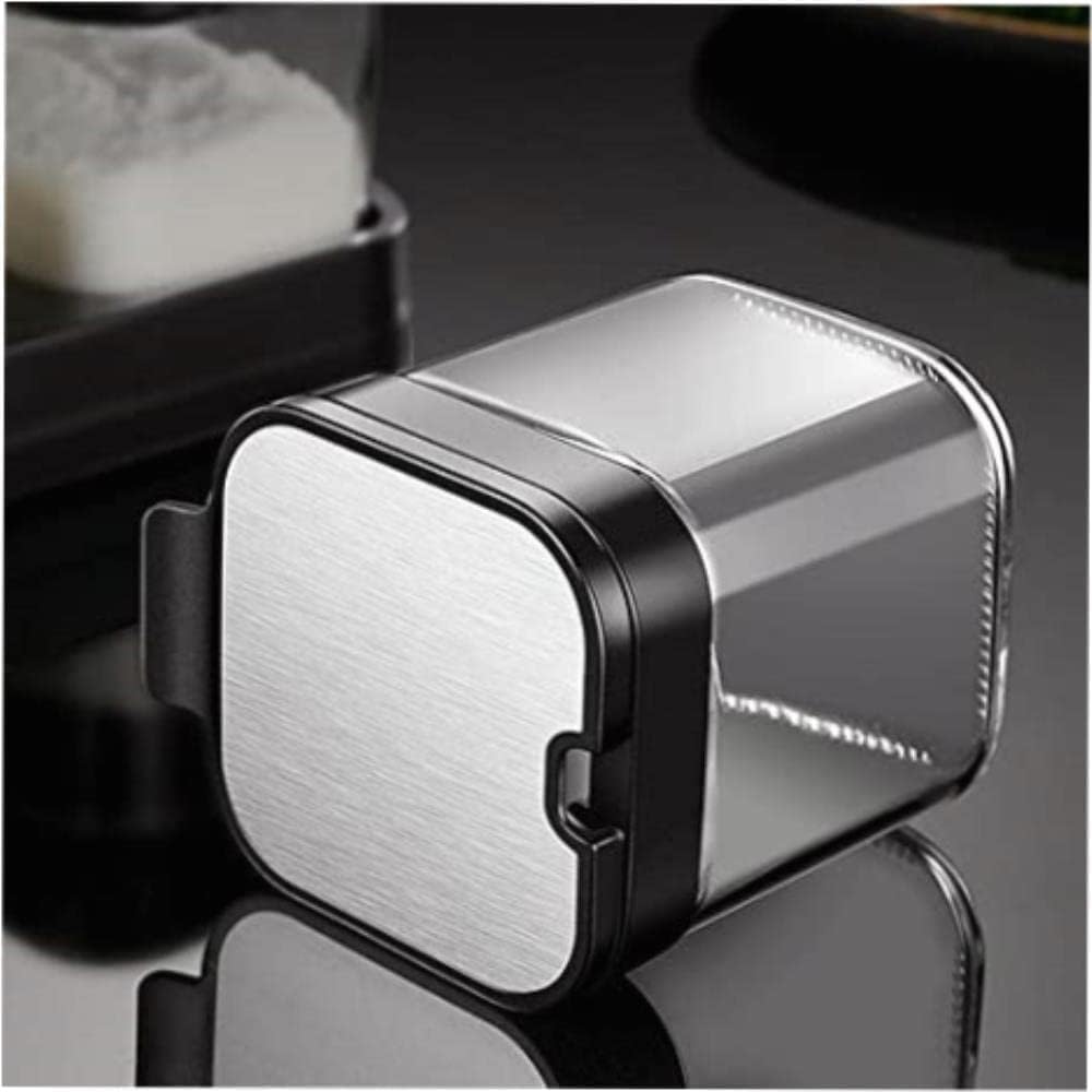 Salero Y Azucarero Cocina Conjunto De Contenedores Almacenamiento Especias, Caja Condimentos Transparente, Tarros Vidrio, Sal Y Azucarero Con Cuchara Caja De Almacenamiento