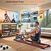 YOSUDA Water Rowing Machines for Home Use- Foldable Rower Machine 400LBS Weight Capacity with Dedicated Monitor & Bluetooth APP, Comfortable Seat