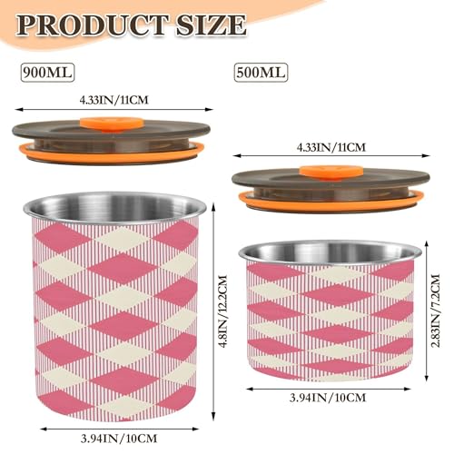 Envase hermético para café 17 oz acero inoxidable miniatura 3