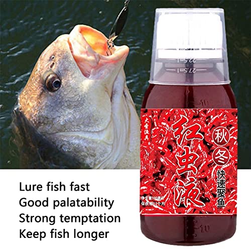 Aumude 100ml Red Worm Liquid Bait, High Concentration Attractive Smell Fishing Bait, Red Worm Attractant Scents - New Natural Bait Scent Fish Attractants for Baits (2Pcs) - Image 7
