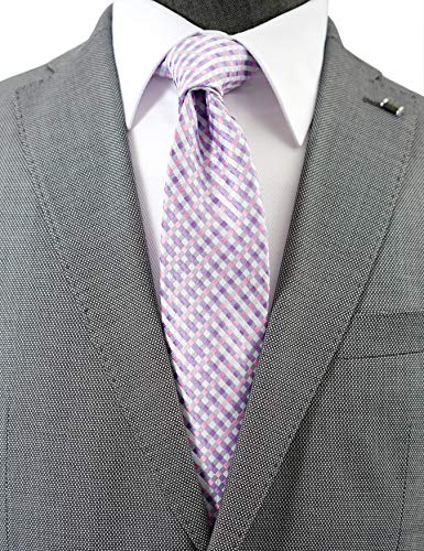 Extra Long Ties For Big And Tall Men, 63 Inch Xl Long Neckties, Blue, Grey, Purple, 4-Pack #TOP4