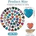 100 Pcs Heart Stones Worry Stones Heart Shape Anxiety Crystal Bulk 0.8 Inch Gemstones Assorted Natural Cute Hearts Crystals Set for Anxiety Decoration Gifts