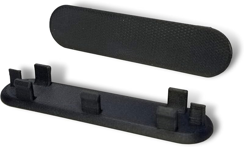 Tampas dos parafusos do puxador do painel da porta dawfall para Corvette C5 1997–2004 pretas – 2 unidades