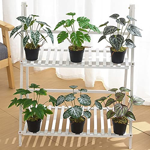 Grey990 Artificial Plant Fade-Less Full Of Vitality Ornamental Luxury Patterned Green Simulation Plant For Home Simulation Plant Vivid For Bedroom #TOP6