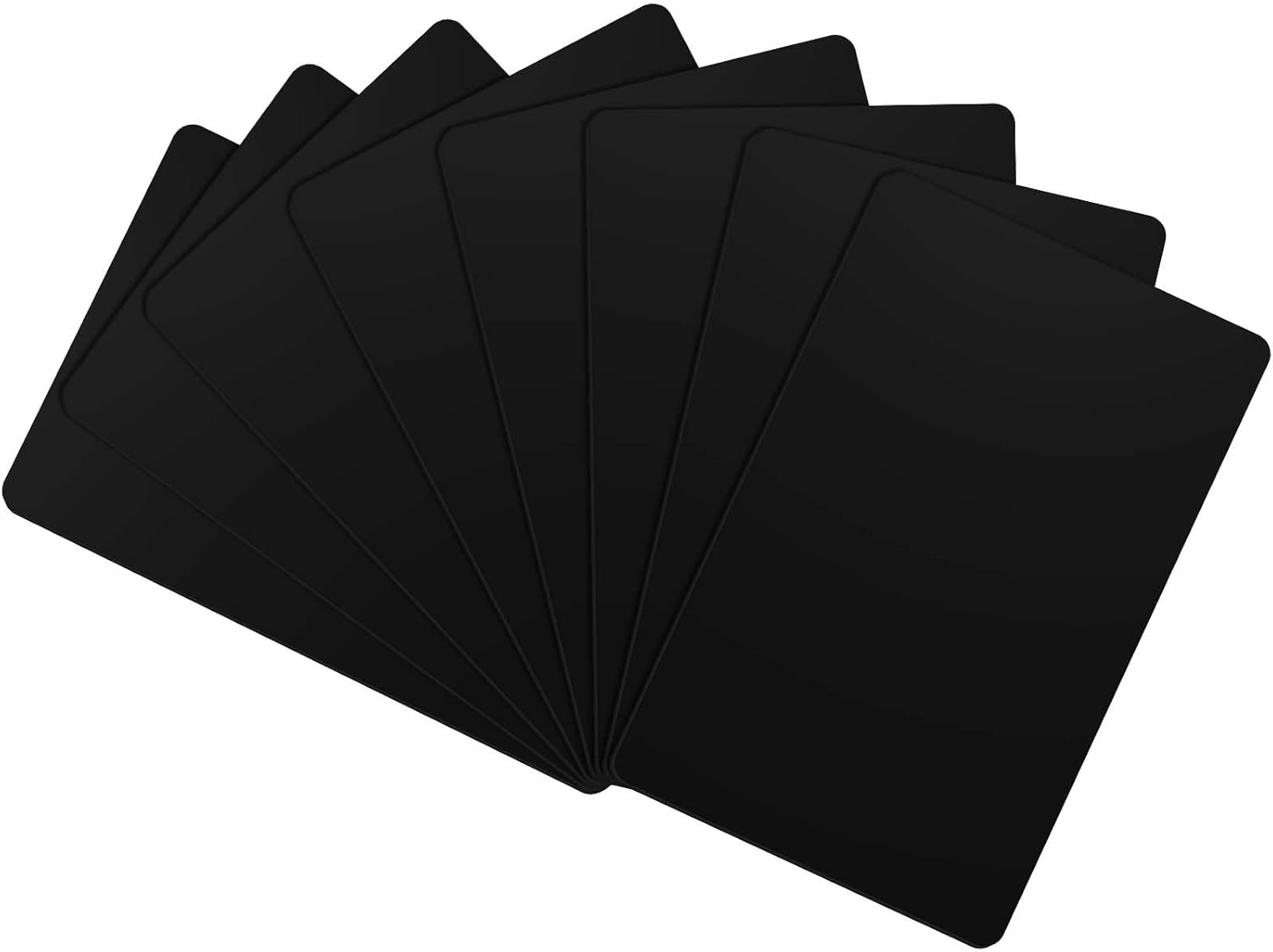 100 Pack - Premium Blank PVC Cards for ID Badge Printers - Premium Quality Black CR80 30 Mil (CR8030) by KLMNDUO - Compatible with Most Photo ID Badge Printers(Black) Black-100 Pack