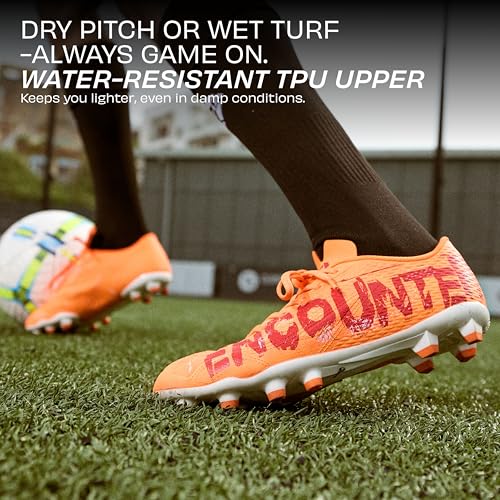 Image of Nivia Encounter Retro Football Studs for Men, 3D Embossed TPU Upper, High Shear TPU Sole, Excellent Grip & Stability, Ideal for Soft & Hard Grassy Ground Surfaces