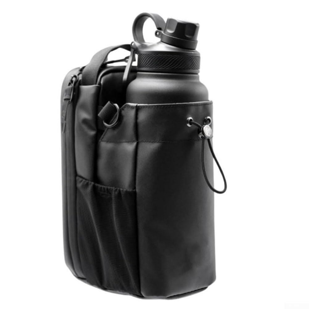Yhenlovtt Cotton Water Bottle Holder, Spacious Crossbody Gym Bag, Lightweight Portable Cup Carrier for Outdoor Sports Activities and Fitness