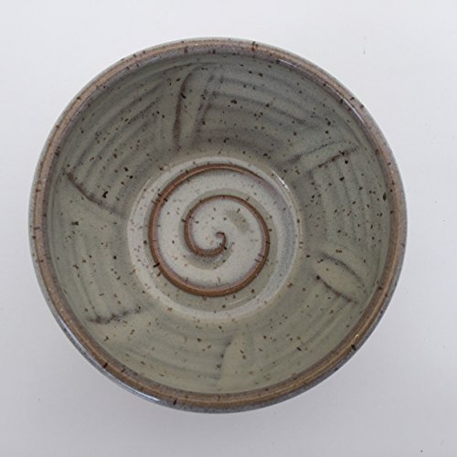 Handmade Pottery Shaving Bowl in Natural Color for Men