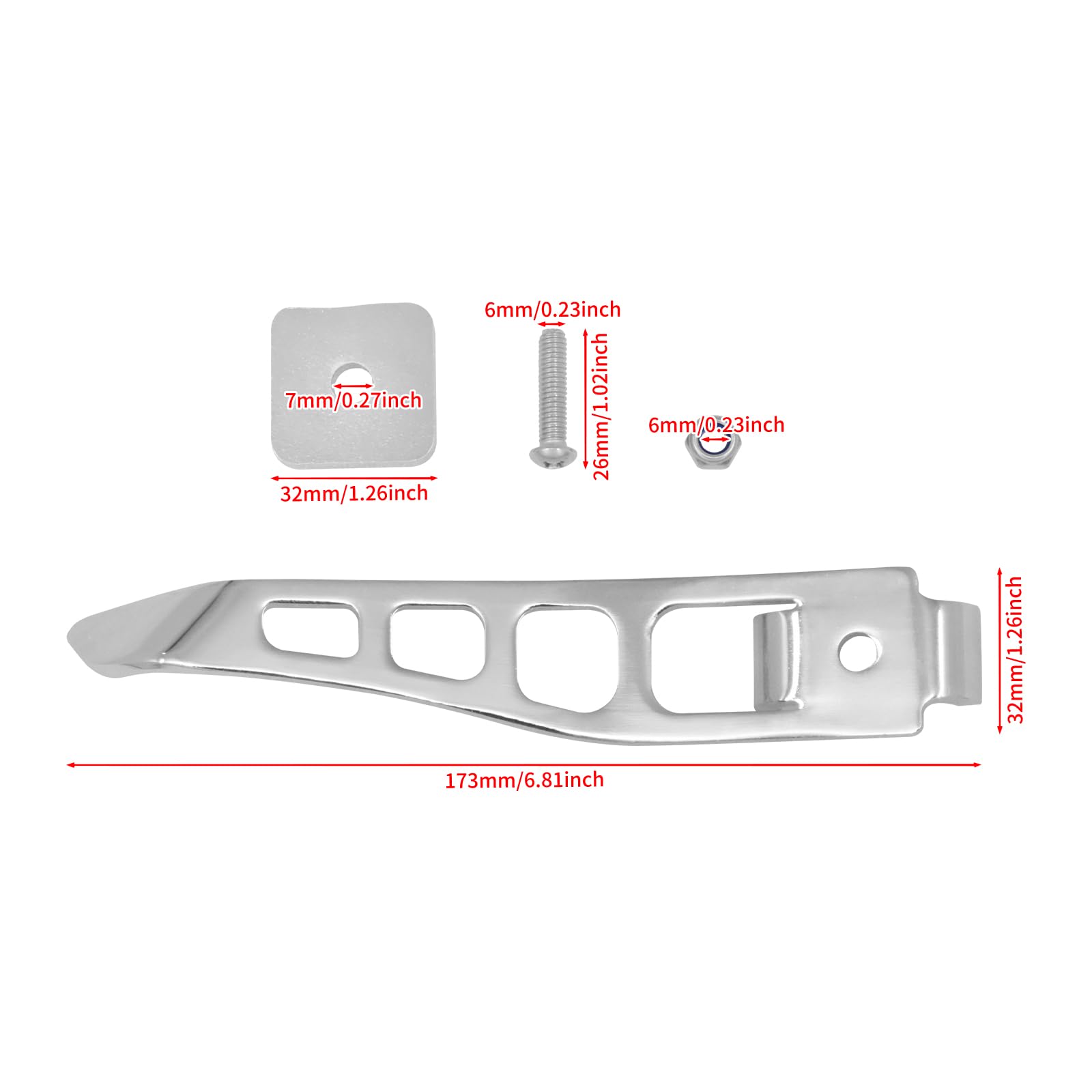 HDBUBALUS Kit Extension Béquille Moto Harley Dyna Street Bob FXDB 1993-2017 - Noir