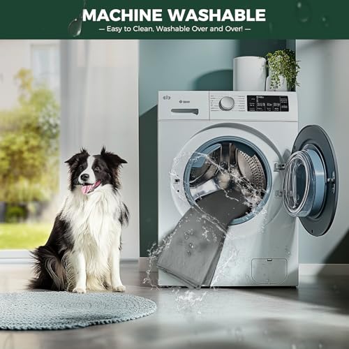 Image of FXW Washable Pee Pads for Dogs, Leak-Proof & Non-Slip, Specifically Designed for Potty Training, 35 inch Square, Gray, 4 Packs