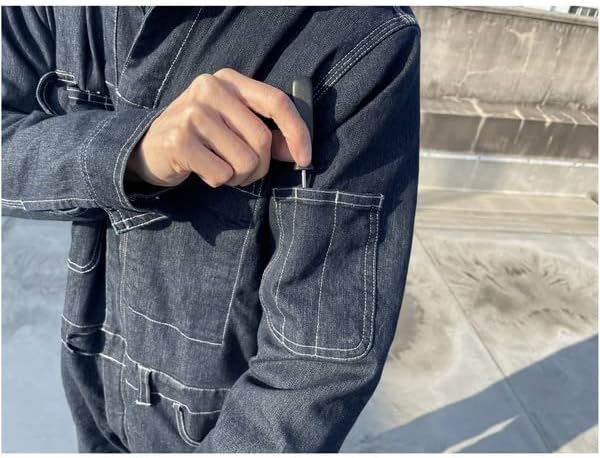 SIGNET シグネット 整備 DIY向け 長袖作業用つなぎ服 デニム素材 LL