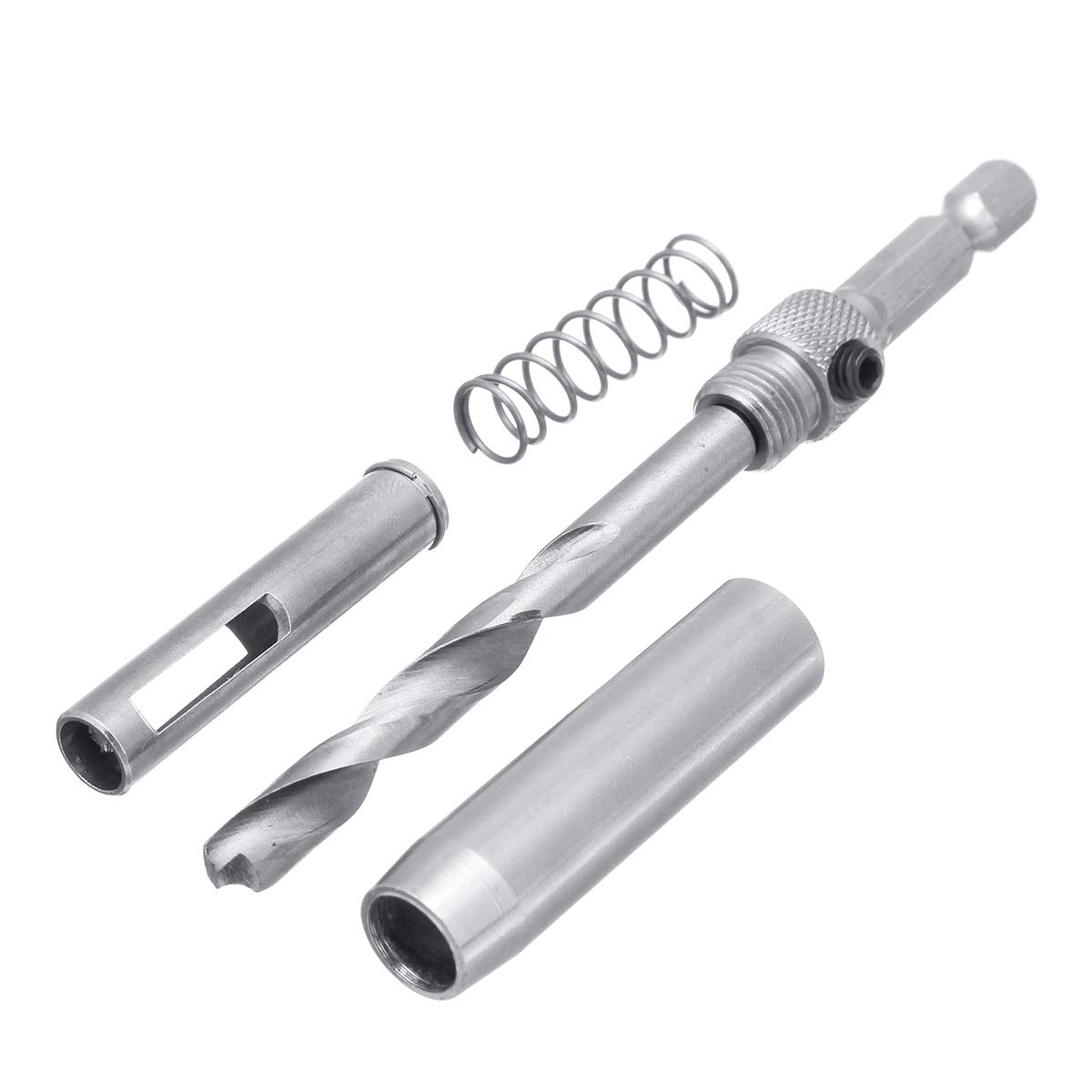 8Pcs 5/16-1/4 Inch Autocentrante Puerta Ventana Bisagra Set Twist Wood Taladro Broca Perforadora