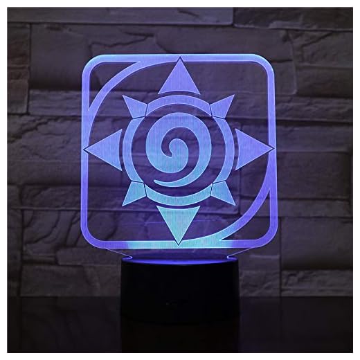 Blizzard Hearthstone LED-Lampe, Farbwechsel, USB, Nachtlicht und Dekoration