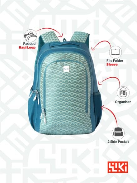 Image of Wildcraft Wiki Prism 40 Backpack for Boys & Girls | 40 Ltr with 3 Compartments, Padded Shoulders, Bottle Holder | Best for Books, Stationery, Lunch Box & Essentials