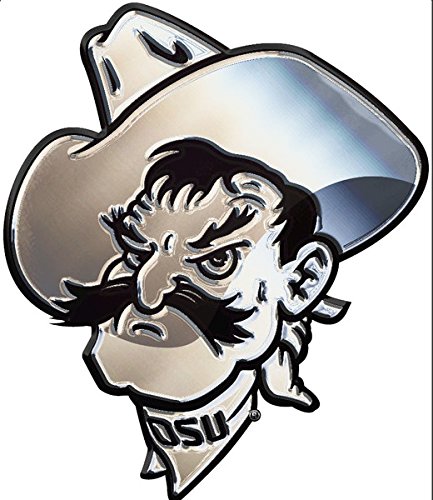 YIROCK Stockdale Oklahoma State University OSU Pistol Pete Metal Auto Emblem