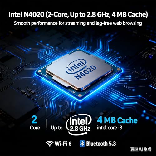 Image of HP Business Laptop Computer • 2026 Edition • Intel CPU • 8GB SSD • 128GB SSD • Intel Integrated • SD Card Reader • HDMI • Windows 11