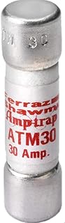 Ferraz Shamwut/Mersen ATM-30 (ATM30) 30A 600V Fast Acting Midget Fuse