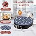 24PCS Mini Pancake Maker Machine, Nonstick Electric Dutch Pancakes Griddle, Adjustable Heat Multi-Use Poffertjes Pan, Simple & Easy Baker for Home and Restaurants, Perfect for Breakfast & Desserts