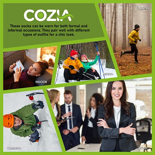 Merino Wool Socks Casual Warm Socks for Winter Cozy Boot Socks for Men & Women - Image 7