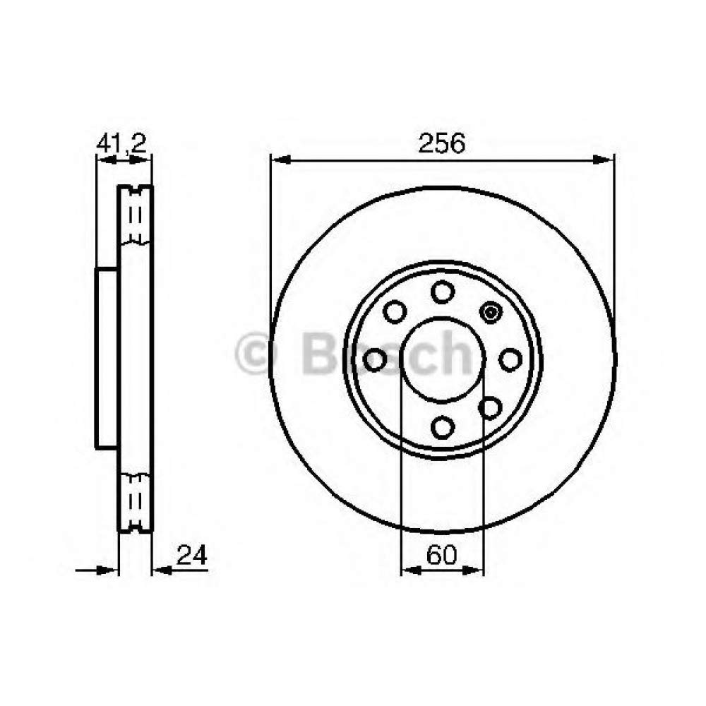 BOSCH 0 986 478 881, 2 szt Tarcze Hamulcowe przód 256mm