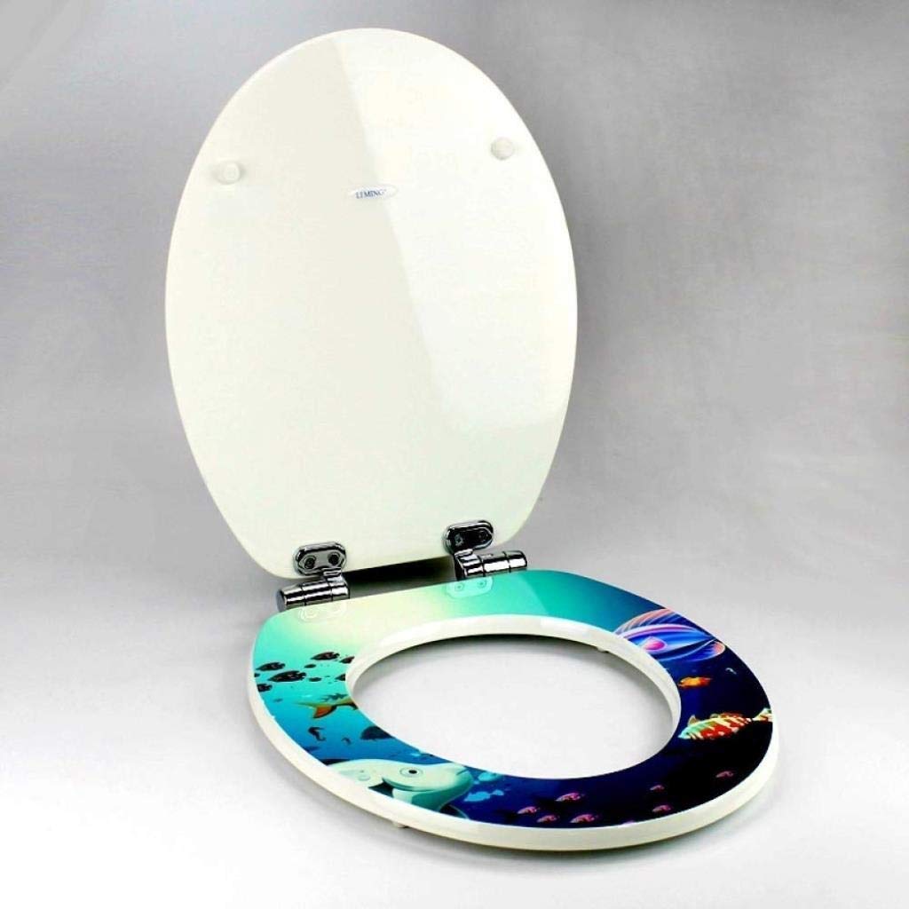 Toilettendeckel Mit Extrem Widerstandsfähiger Oberseite, Fest, Verdickt, U/V/O-Form, Massivholz-Toilettensitzabdeckung, Badezimmerdeckel, Familiengebrauch, Einfarbig