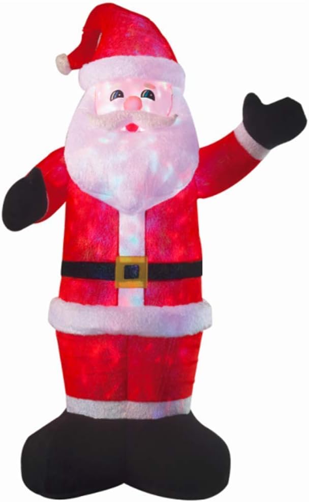 VIDAMORE 8FT Tall Christmas Inflatable Flashing Santa Lawn Yard Garden Outdoor Decoration