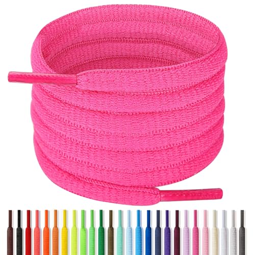 Image of Handshop 1 /4 inch Oval Athletic Shoelaces 24 inch-72 inch in 22 Colors Half Round Shoe Laces