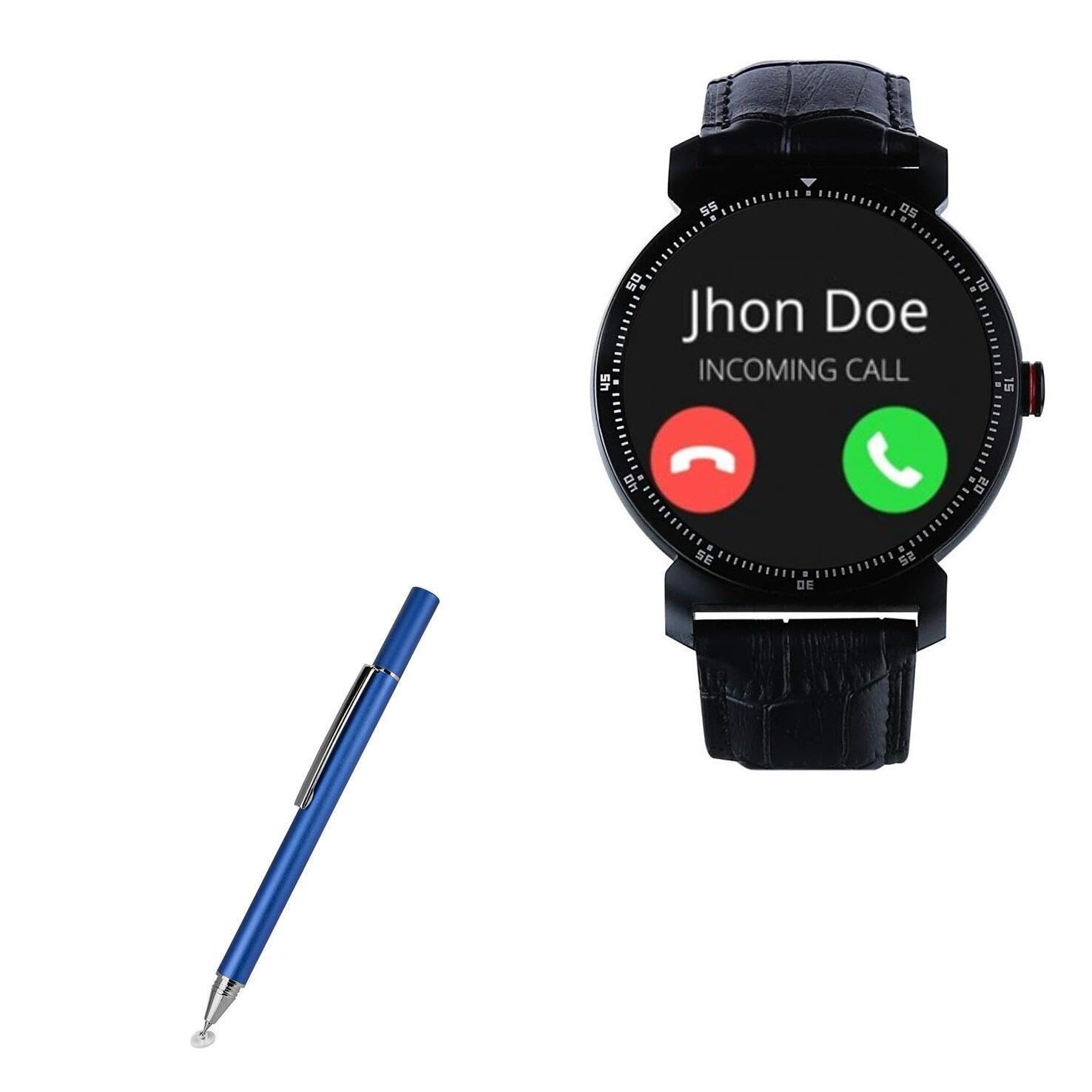 BoxWave Stylus Pen Compatible with Watchout Wearables Elegant - FineTouch Capacitive Stylus, Super Precise Stylus Pen - Lunar Blue