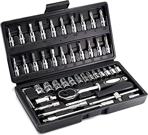 Catron 46 in 1 Hand Tool Kit - Multi-Purpose Combination Wrench Set ...
