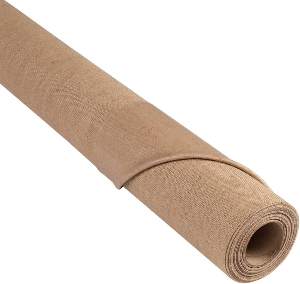 Vista Jute Clear-Primed Canvas Roll, 60" x 6 Yards, Jute Woven Rolls for Painting, Extra-Coarse Texture, DIY Canvases, 16.52 oz Triple-Primed, for Oils, Acrylics, Mixed Media Techniques