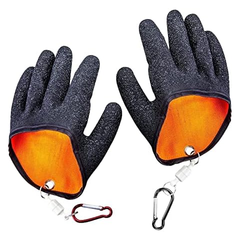 Jiakalamo Waterproof Fishing Gloves with Magnetic Closure Cover