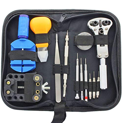 AccuCell Kit d'outils d'horloger d'env. 30 pièces avec sac de rangement Noir – vue 5