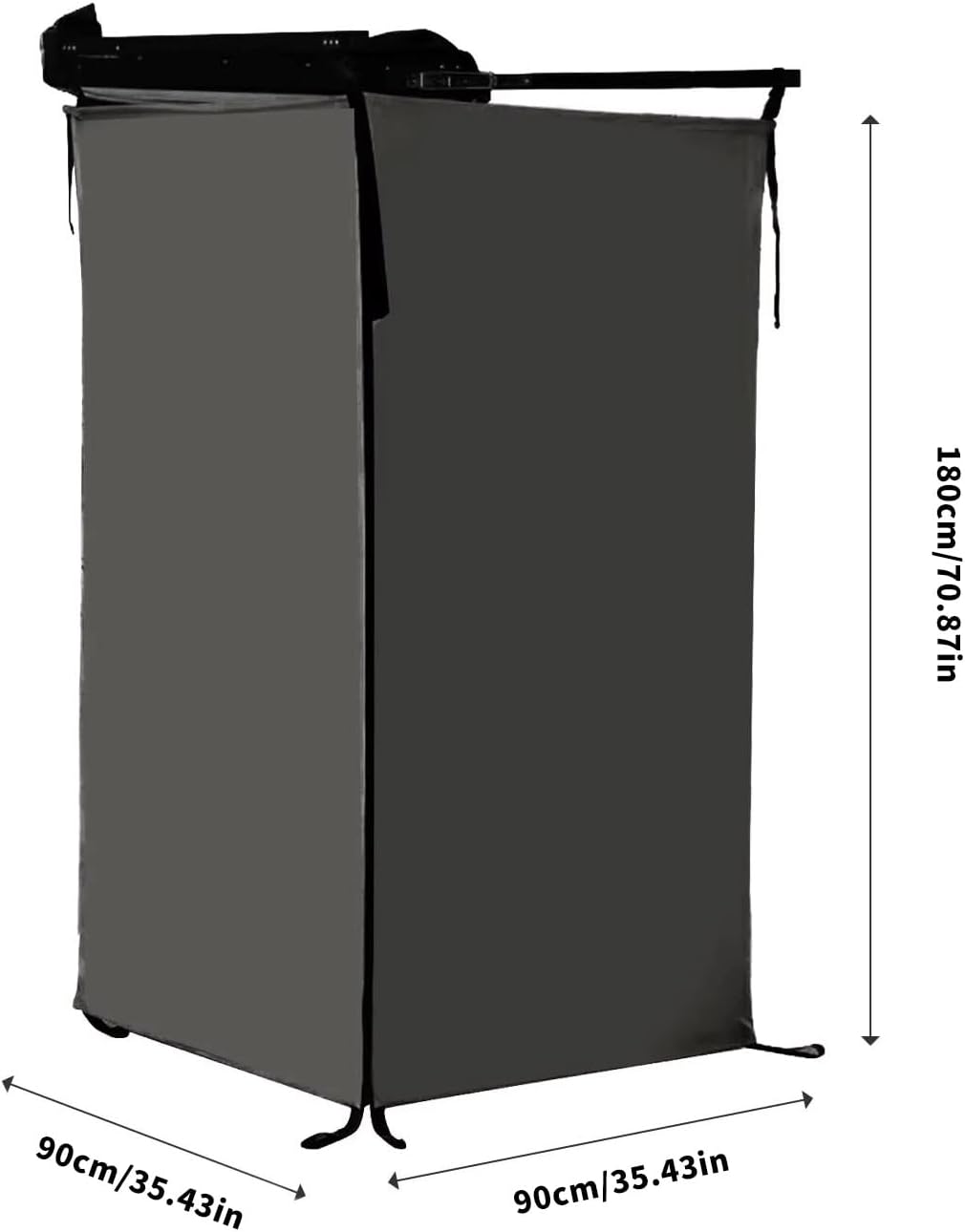 Vehicle Side Portable Shower Enclosure Quick Setups Fabric Privacy Design for Outdoor Activity Camping Tent