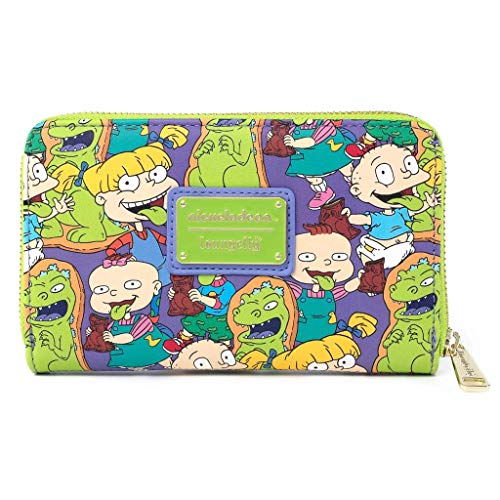 Loungefly x Nickelodeon Rugrats Reptar Bar Allover Print Zip Around Wallet2