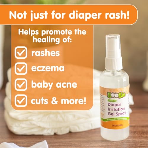 Boogie Hypochlorous Acid Diaper Irritation Gel Spray, Baby Essentials for Diaper Rash, Soothing Cleansing Spray, 3.4oz (Pack of 3) - Image 5
