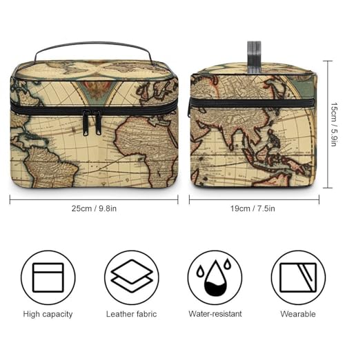 Bolsa de maquillaje con compartimentos para evitar el desorden 2