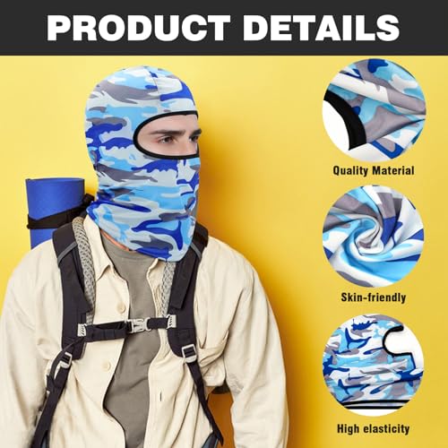 Image of 36 Pieces Balaclava Full Face Mask UV Protection Windproof Face Cover Sun Protection Balaclava for Outdoor Sports Work (US, Alpha, One Size, Mixed)