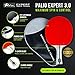 Palio Expert 3.0 Table Tennis Racket & Case | ITTF Approved High-Performance Ping Pong Rackets for Beginners | Maximum Spin & Control (Single Racket)
