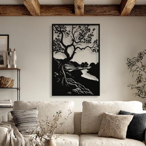 Décoration murale en métal pour rompre la monotonie d'un mur vide