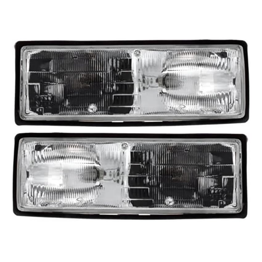 Rareelectrical New Headlight Compatible With Chevrolet Caprice Classic 1990 By Part Number 16513076 16513075 Gm2503110 Gm2502108