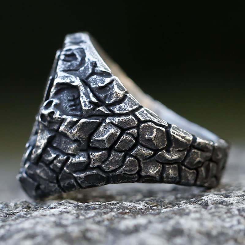 Image of 2023 Skull Ring Cool Evil Death Punk Rock Stainless Steel Rings Aly Style Jewelry