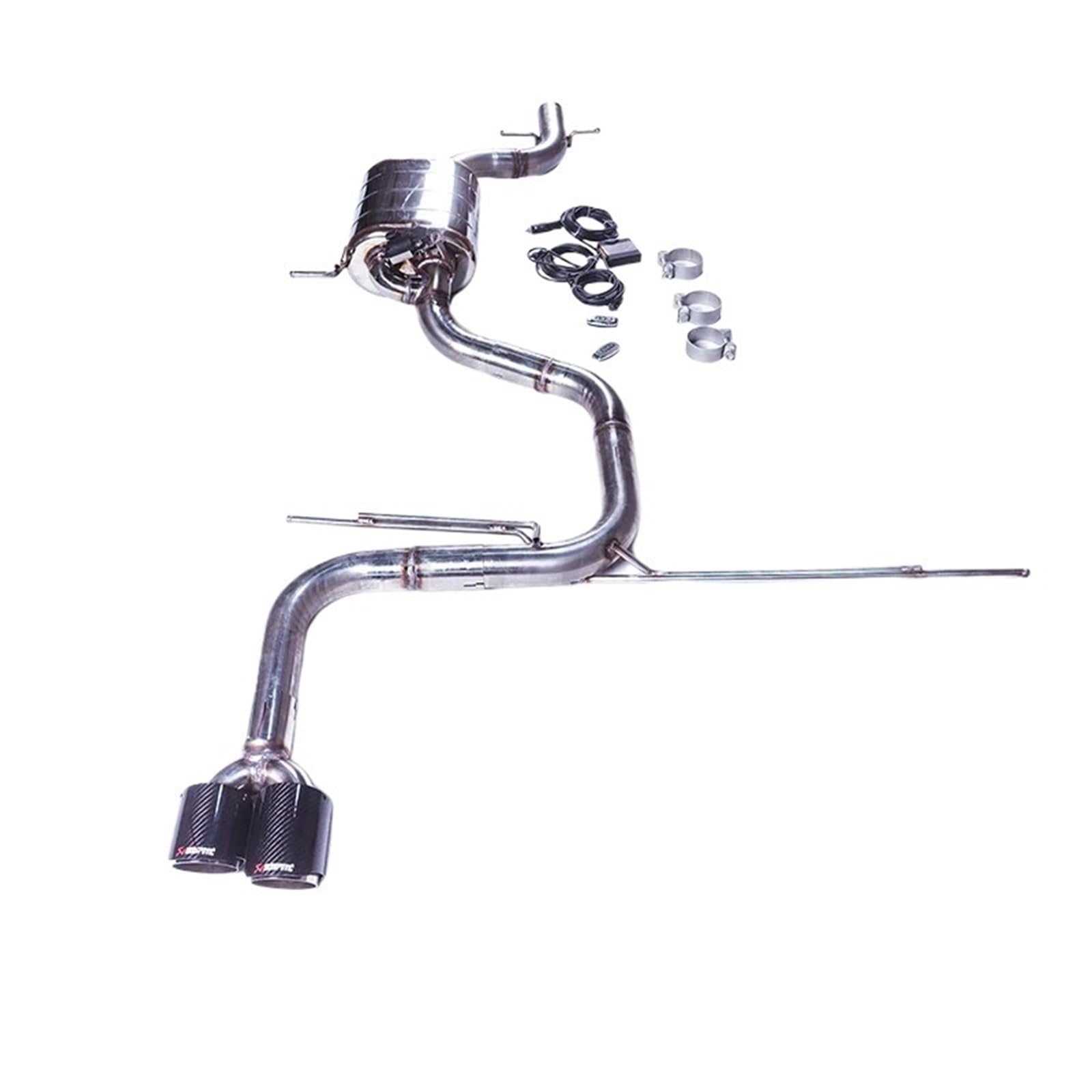 Turbo Splitter Zawór Pasuje do Volkswagen EOS 2.0T Catback 304 ze stali nierdzewnej regulowany tłumik wydechowy o wysokiej wydajności Zawory przedmuchy