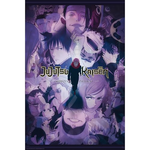 ABYSTYLE Jujutsu Kaisen Temporada 2 - Producto oficial - Tamaño 91,5 x 61 cm - Papel laminado de alta calidad - Póster Manga Collector