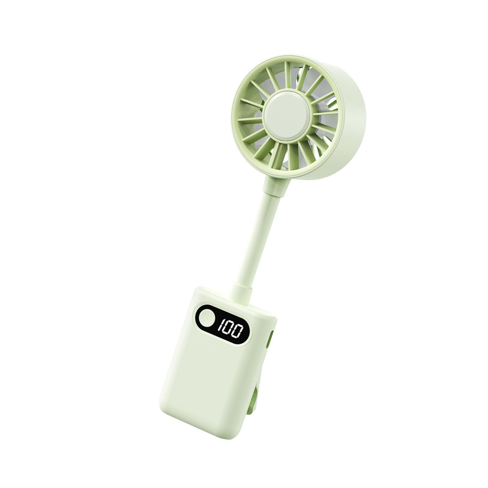 TAZIZI Compact Folding Desk Fan with LED Display and Quiet Operations for Home Use Battery Operated Fan