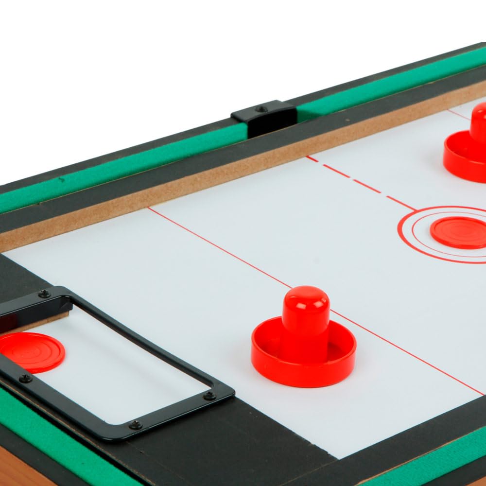 ColorBaby CB Games - Tavolo multigiochi 4 in 1, Dimensioni 81 x 43 x 27 cm, Calcio Balilla, Biliardo, Ping-Pong, Hockey, Gioco da Tavolo, Calcio Balilla per Bambini, multigioco, 6 Anni (85327)