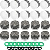 Faucet Aerator, 1.5GPM Flow Limiter Insert, Faucet Aerator Replacement Part, Used for Bathroom or Kitchen Sink Faucet Filter, Suitable for Internal and External Thread Faucet Aerators (20 PCS)